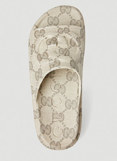 Gucci GG Platform Slides Cream guc0251159