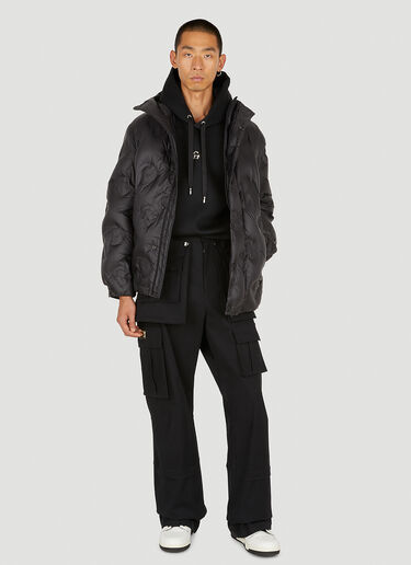 Dolce & Gabbana キルティングロゴ フード付きジャケット ブラック dol0149006