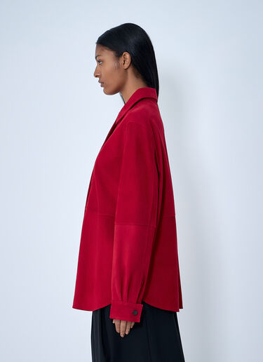 TOTEME Suede Overshirt Coral tot0263016