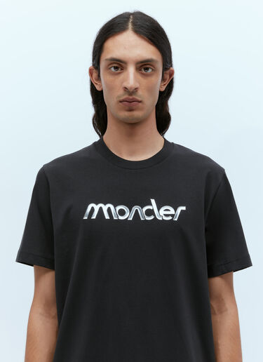 Moncler 徽标印花 T 恤 黑色 mon0156018