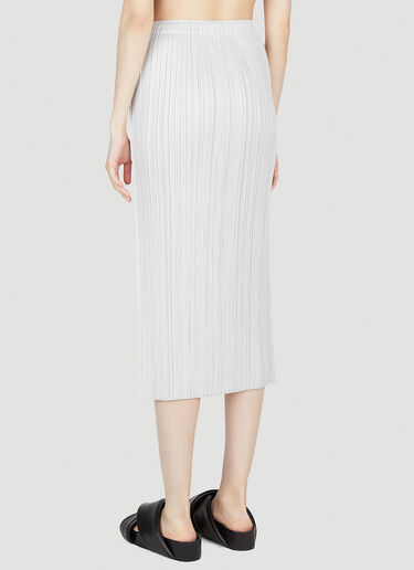 Pleated Midi Skirt Pleats Please Issey Miyake Pleated Midi Skirt Grey plp0253023