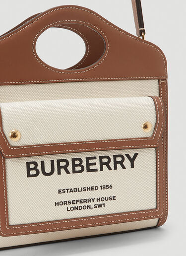 Burberry Pocket Mini Handbag Brown bur0243092