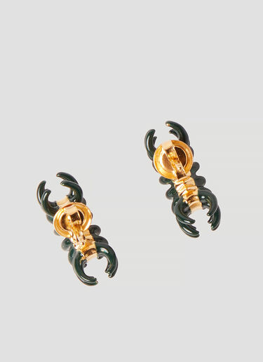 Bottega Veneta Spine 圈形耳环 深绿 bov0252081