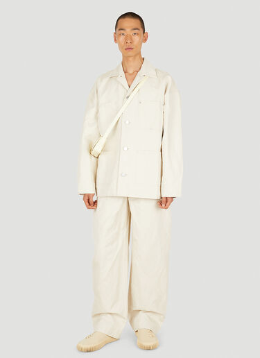 Bottega Veneta Twill Pants Cream bov0148124