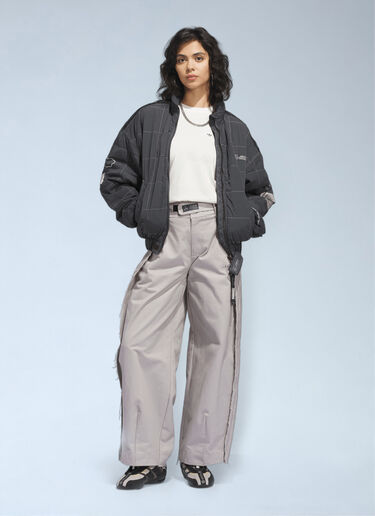 adidas x Bad Bunny x Mercedes AMG F1 Logo Motif Bomber Jacket Grey adi0364007