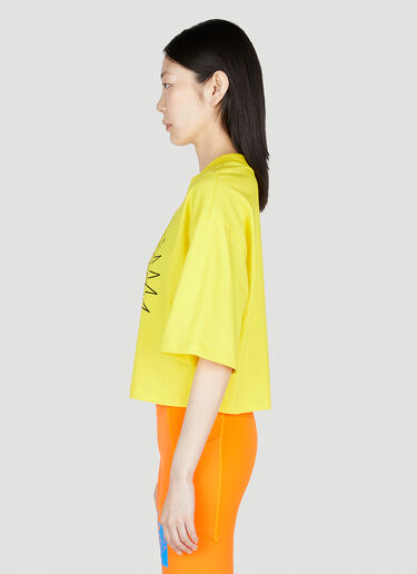 The North Face x Online Ceramics Cropped Print T-Shirt Yellow tnf0252054