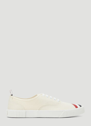 Thom Browne Canvas Sneakers White thb0144006