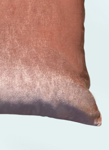 Les-Ottomans Palms Velvet Cushion Pink wps0691640