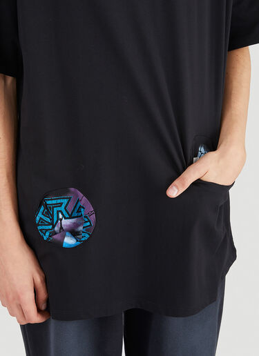 Raf Simons Printed Pockethole T-Shirt Black raf0146001