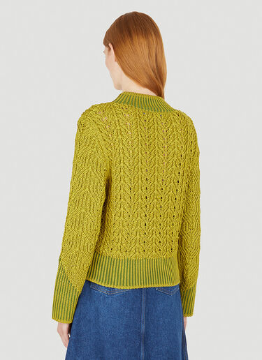 Paula Canovas del Vas Relaxed Knit Jumper Green pcd0248006