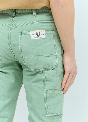 Human Made Garment-Dyed Painter Pants Green hmd0156006