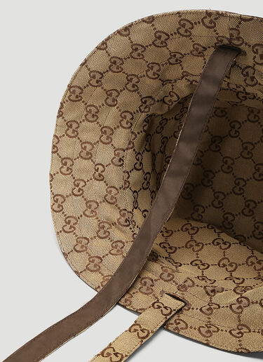 Gucci リバーシブルバケットハット ブラウン guc0350002
