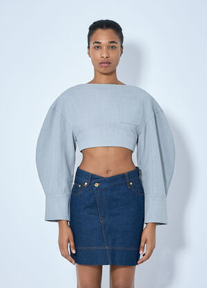 Jacquemus Le Haut Casaco Top Grey jac0258070