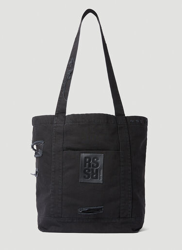 Raf Simons Logo Patch Tote Bag Black raf0151016