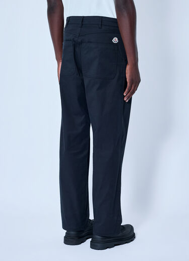 LN-CC® - Moncler: Mid Rise Tailored Trousers - Black Moncler Mid Rise Tailored Trousers Black mon0166007