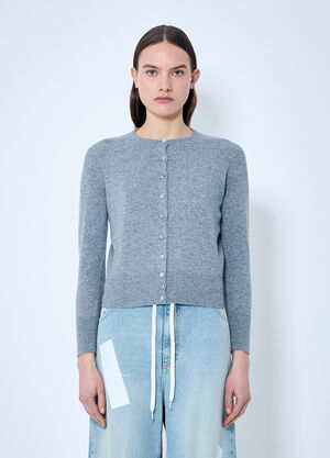 Maison Margiela Wool Cardigan Grey mla0259009