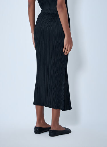 Pleats Please Issey Miyake Pleated Midi Skirt Black plp0263003