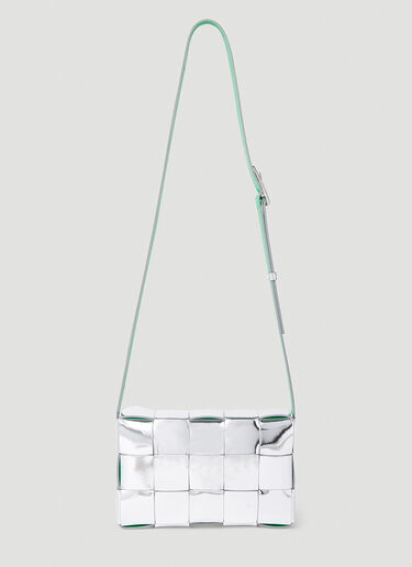 Bottega Veneta 카세트 숄더백 실버 bov0352001