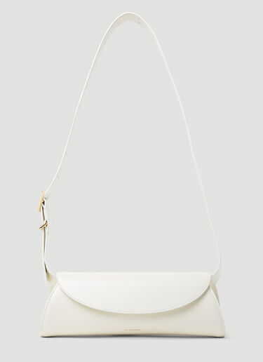 Jil Sander Cannolo Small Shoulder Bag Cream jil0253020