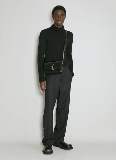 Saint Laurent Turtleneck Sweater Black sla0154014