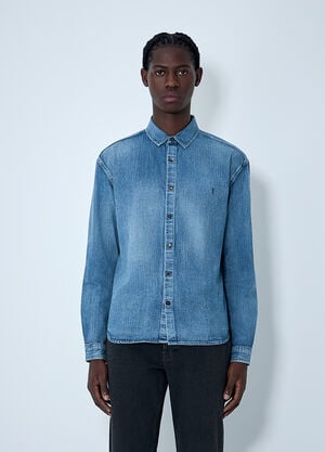 Saint Laurent Cassandre Shirt Denim sla0162031