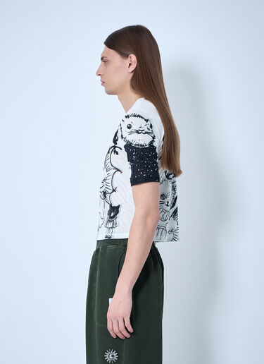 Chopova Lowena Cat Consort 网眼上衣  白色 cho0360005