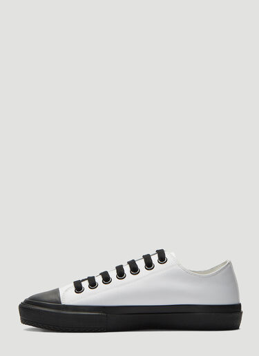 Burberry Two-Tone Logo Print Sneakers White bur0238028