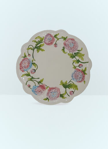 Les-Ottomans Set Of Two Ortensie Presentation Plates Multicolour wps0691377