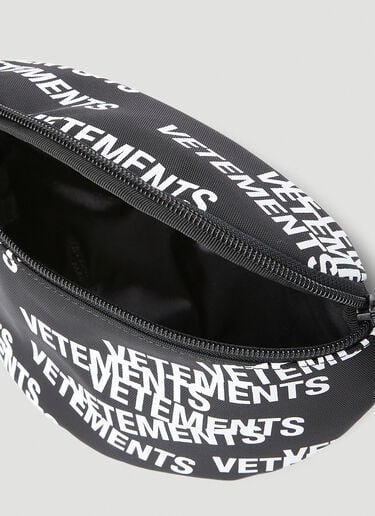 VETEMENTS スタンプロゴベルトバッグ ブラック vet0251021