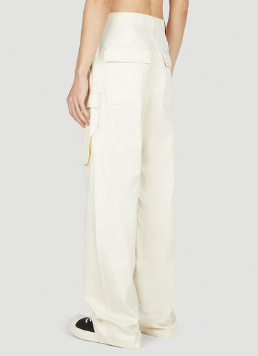 Rick Owens DRKSHDW Cargo Pants White drk0152002
