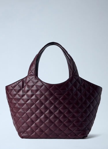 Saint Laurent Icare Medium Nappa Shoulder Bag Bordeaux sla0263054