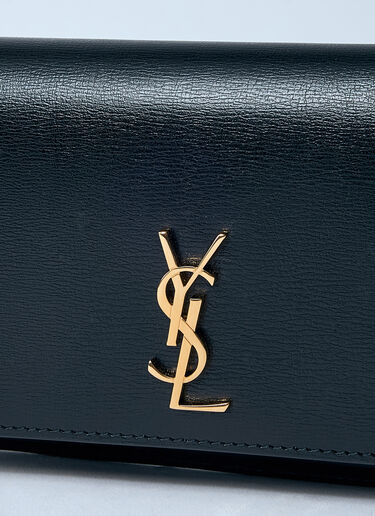 Saint Laurent Cassandre Phone Case On Chain Black sla0259082