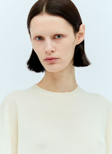 Cashmere Knit Crewneck Sweater TOTEME Cashmere Knit Crewneck Sweater Cream tot0257014