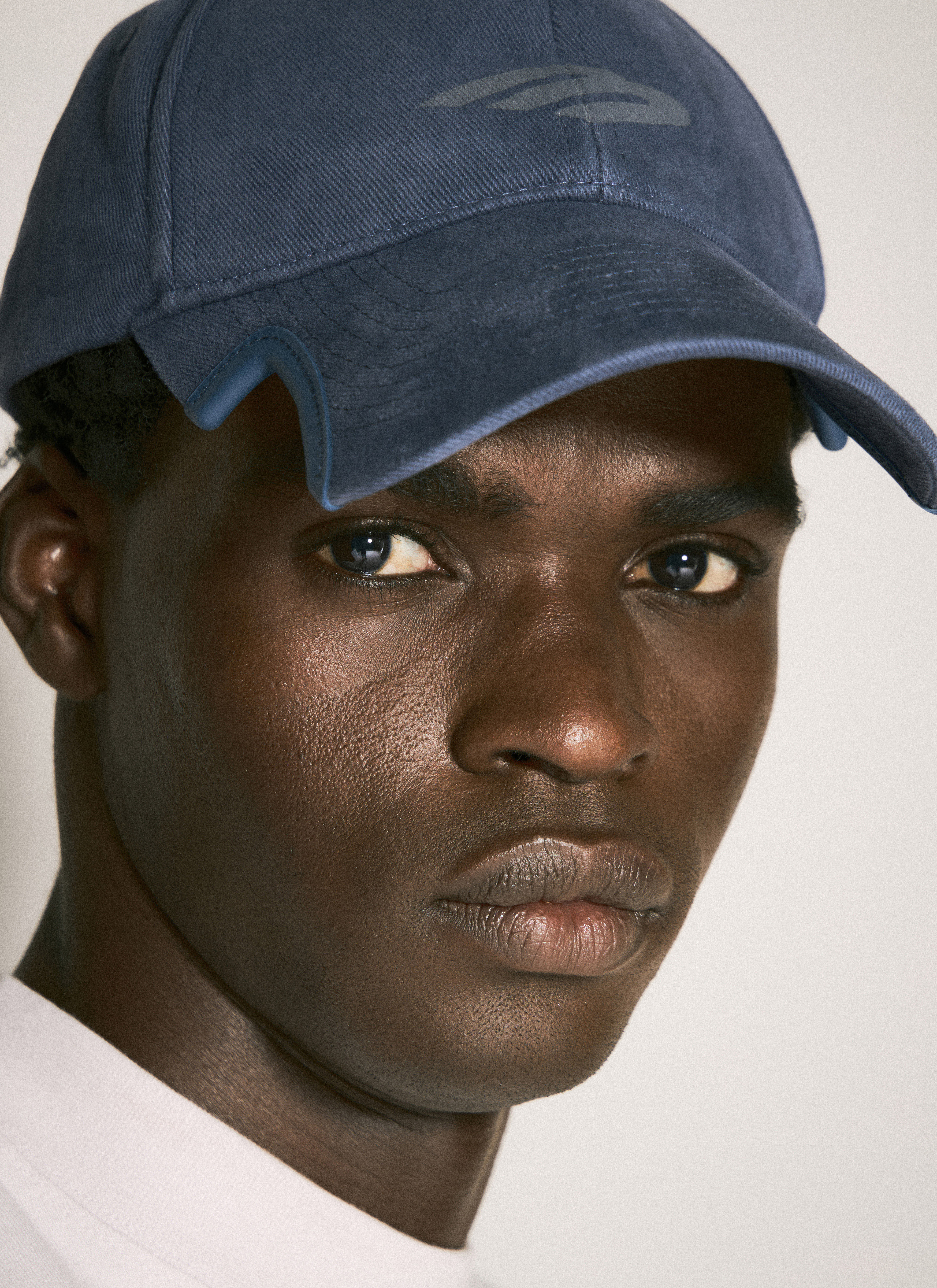 Balenciaga Men's' 3B Stencil Baseball Cap in Blue | LN-CC®