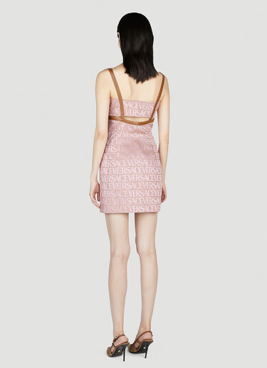 Versace Cut-Out Medusa Dress Pink vrs0253006