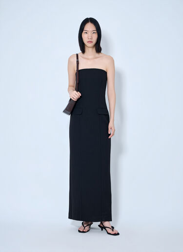 LN-CC® - Toteme: Strapless Pocket Dress - Black Toteme Strapless Pocket Dress Black tot0265066