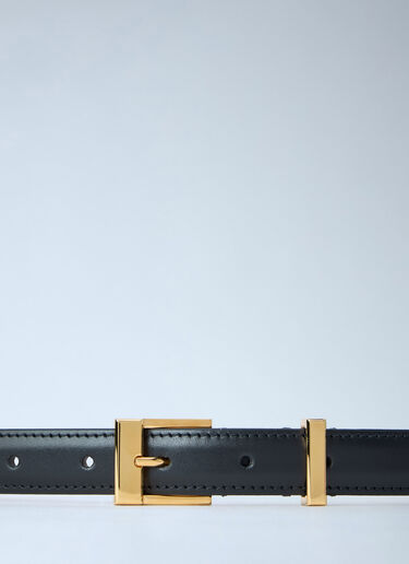 LN-CC® - Khaite: Manhattan Leather Belt - Black Khaite Manhattan Leather Belt Black kha0265021
