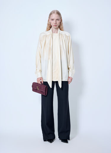 LN-CC® - Bottega Veneta: Silk Twill Shirt - Cream Bottega Veneta Silk Twill Shirt Cream bov0265056