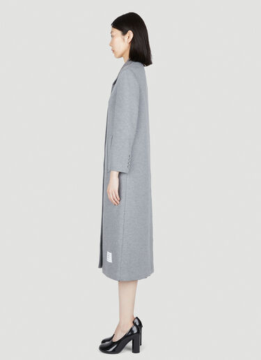 Cotton-Jersey Pea Coat Thom Browne Cotton-Jersey Pea Coat Grey thb0253012