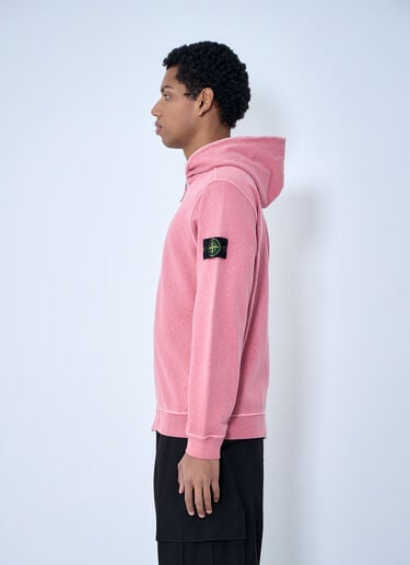 Stone Island Logo Patch Hooded Sweatshirt Green sto0164078