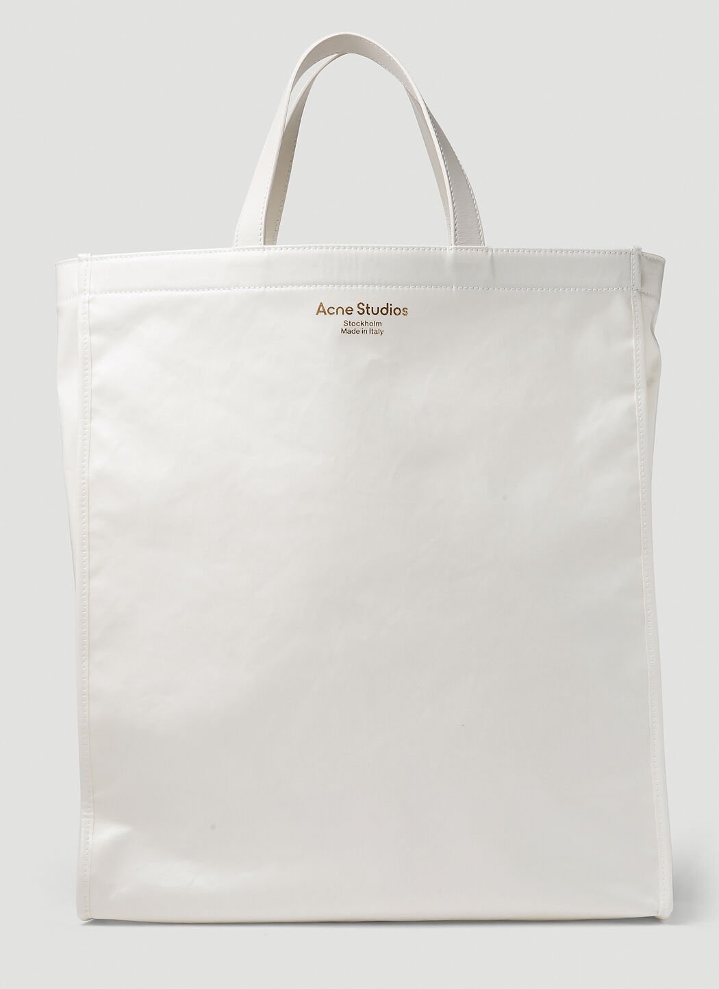 Acne Studios Logo Tote Bag - White - Men | C10162100 | thebs.com