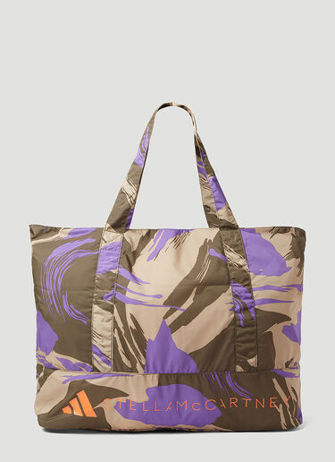 adidas by Stella McCartney Graphic Print Tote Bag Purple asm0254039