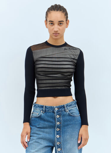 Jean Paul Gaultier Mariniere Sweater Black jpg0258015
