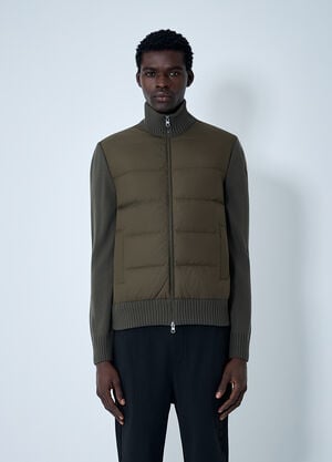 Moncler Quilted Cardigan Green mon0162035