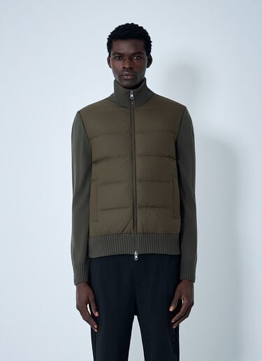 Quilted Cardigan Moncler Quilted Cardigan Green mon0162035