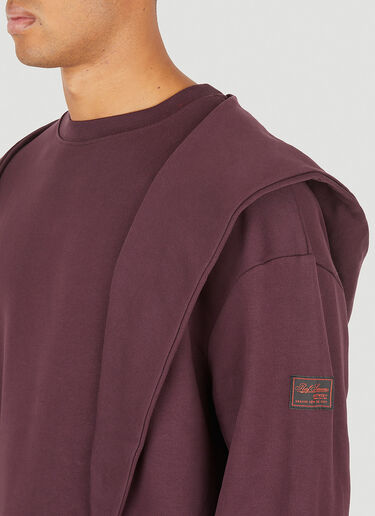 Raf Simons Knot Hooded Sweatshirt Purple raf0150004