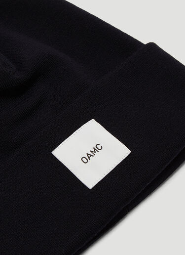 Logo Knit Hat OAMC Logo Knit Hat Navy oam0138011