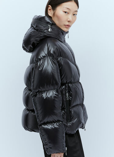 Moncler Hooded Huppe Short Down Jacket Black mon0254007