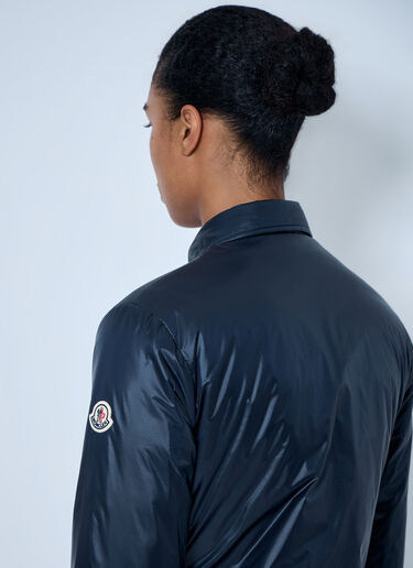 LN-CC® - Moncler: Lanset Packable Short Down Shirt Jacket - Blue Moncler Lanset Packable Short Down Shirt Jacket Blue mon0265062