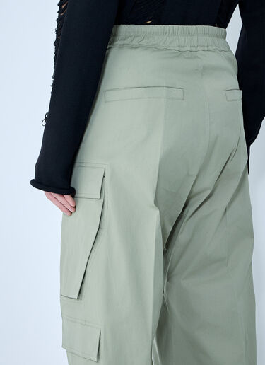 Rick Owens Cotton Cargo Pants Green ric0159018